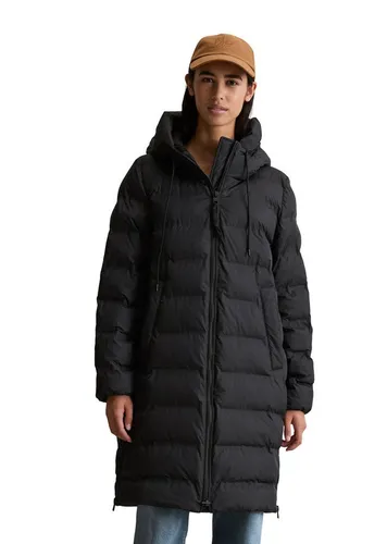 Marc O'Polo Denim Damen Daunenmantel mit Kapuze leicht, Schwarz, S