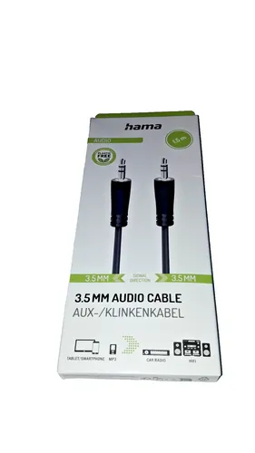 Hama Audio-Kabel 3,5-mm-Klinken-St. - 1,5 m Stereo-Kabel mit optimiertem Knickschutz für exzellente Tonqualität