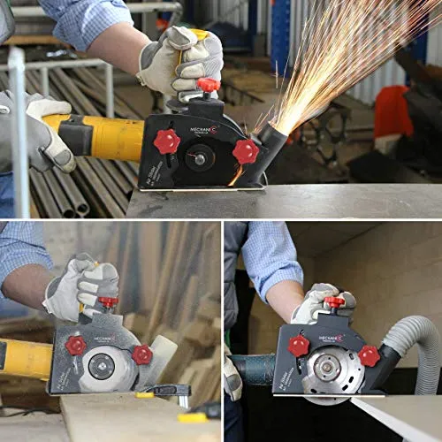 MECHANIC Absaughaube AirSlider 125/90° für Trennschiebn auf Winkelschleifer zum trennen und schneiden mit Absaugung