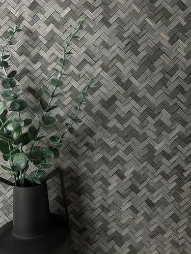 Newroom Vliestapete Grau - Uni Rattan-Optik - Strukturtapete in Flechtmuster für stilvolle Akzente im Wohnzimmer, Schlafzimmer oder Küche, die Raumgrößen optisch beeinflusst und eine angenehme Atmosphäre schafft.