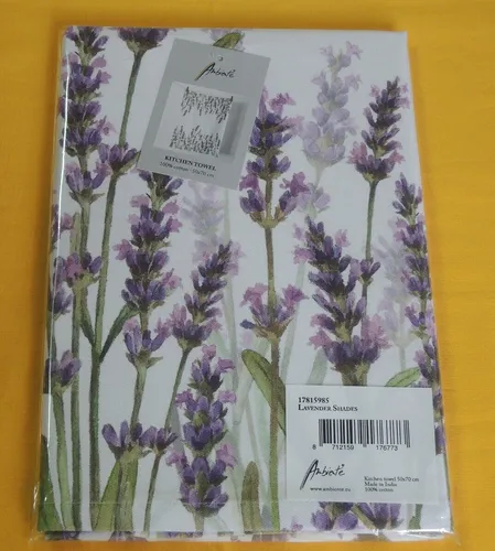 Ambiente Geschirrtuch Herzen viele Bunt rosa Geschirrhandtuch Küche 100 % Baumwo