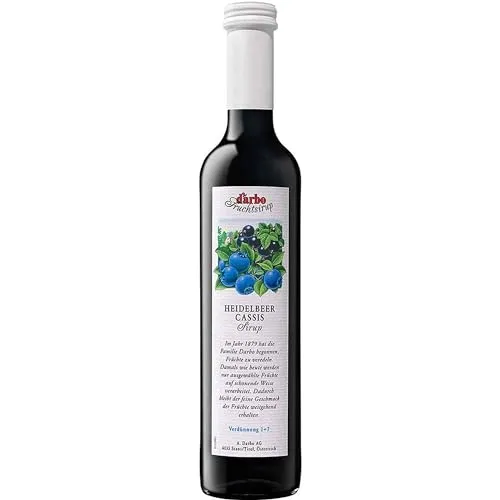 Darbo Heidelbeer-Cassis-Sirup, Glasflasche - 0.5L