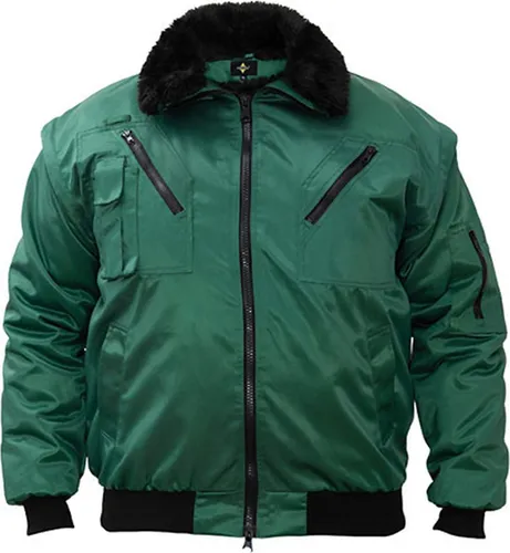 Korntex Pilotenjacke - Wasserdicht & Winddicht in Grün - XS - Herrenbekleidung, 4-in-1 Pilotenjacke für jede Gelegenheit, wasserabweisend und optimal für wechselhaftes Wetter.