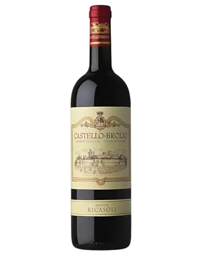 Chianti Classico DOCG Castello di Brolio 2020 Ricasoli 0,75l - Rotwein aus der Toskana, elegant und vielschichtig mit Aromen von reifen Kirschen und floralen Noten. Ideal zu gehobener italienischer Küche und für besondere Anlässe.
