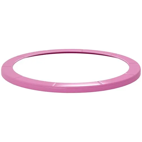 SPORTNOW Trampolin-Randpolsterung UV-resistent für Gartentrampoline, Rosa - Schützen Sie Ihre Hände und Füße mit der SPORTNOW Trampolin-Randpolsterung. Die strapazierfähige, wasserabweisende Schaumstoffabdeckung sorgt für ein sicheres Sprungerlebnis auf Gartentrampolinen mit rundem Rahmen.