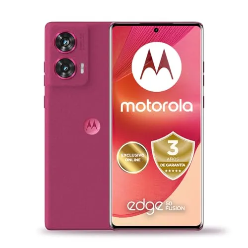 Motorola Edge 50 Fusion 5G 8GB/256GB Rosa (Hot Pink) XT2429-2 - Simlockfreies Handy mit 256 GB Speicher, ideal für Multimedia und schnelle 5G-Verbindungen.