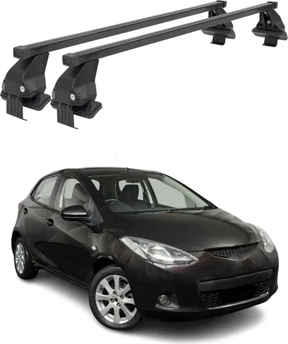 Produktbild Menabo Dachträger Grundtäger für Mazda 2 2007-2014 50kg Stahl Schwarz 2 tlg