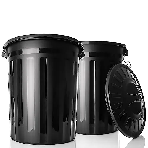 BigDean 2 Stück wetterfeste Universaltonne mit Deckel von BigDean