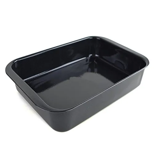 CHG Bräter 41x26,5x6 cm Emaille geschützt, anthrazit, 30 cm von chg