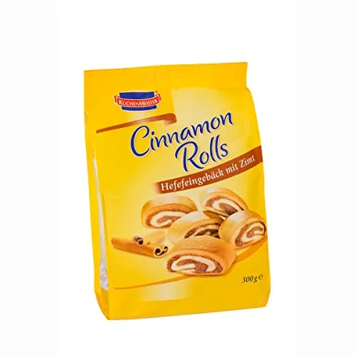 Kuchenmeister Cinnamon Rolls Zimtrollen Hefefeingebäck mit Zimt 300g