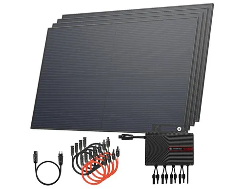 Solarway® Balkonkraftwerk 2000W Komplettset - Solaranlage mit 2000W Wechselrichter und 500W bifazialen Solarmodulen - ideal für nachhaltige Energiegewinnung zu Hause.