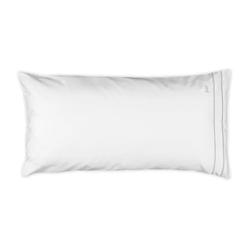 MÖVE Noblesse Kissenbezug 80x40 cm - Kissenbezug aus 100% Baumwolle, hautsympathisch und extra dicht gewebt (450 tc) für luxuriösen Schlafkomfort. Hergestellt in Portugal mit eleganten Biesen und verdecktem Reißverschluss.