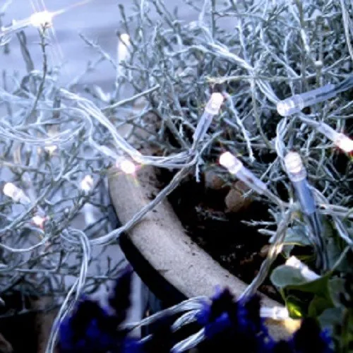 LED Lichterkette 80er 8m cool white / transparent Best Season 499-28 xmas