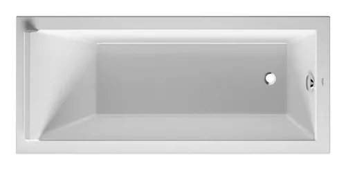 Duravit Starck Rechteckbadewanne 170 x 75 cm - Elegante Einbaubadewanne mit Überlauf, ideal für stilvolle Badezimmergestaltungen.
