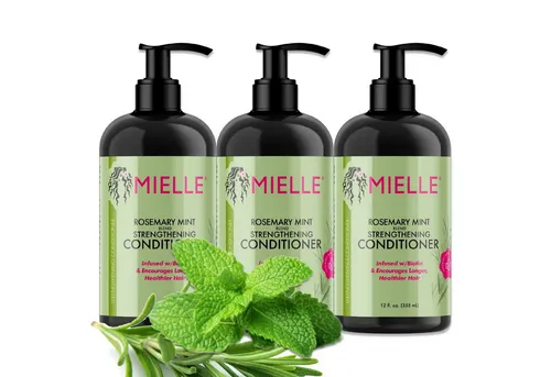 Mielle Organics Haarspülung - Rosmarin Haarpflege für Haarwachstum - Revitalisierende Spülung für alle Haartypen mit Rosmarinextrakt, der Haarfollikel stärkt und Haarwachstum fördert. Ideal für geschädigtes Haar, sorgt für Glanz, Elastizität und leichte Kämmbarkeit.