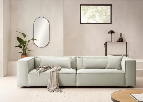 LeGer Home by Lena Gercke 3-Sitzer PIARA, modernes Sofa in Cord-Optik mit Kedernaht