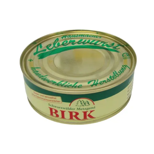 Schwarzwälder Metzgerei Birk Dosenwurst Hausmacher Leberwurst 400g