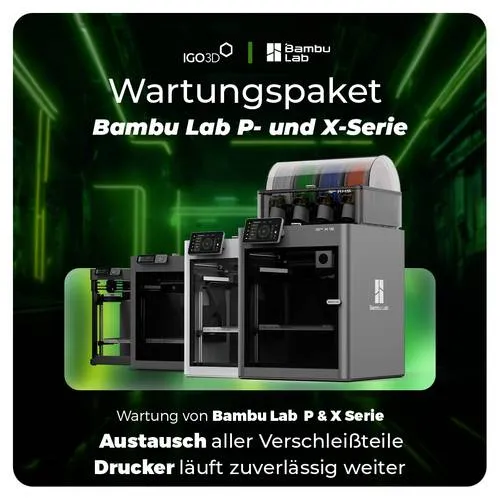 IGO3D Service Bambu Lab P- / X-Series Passend für (3D Drucker): BambuLab
