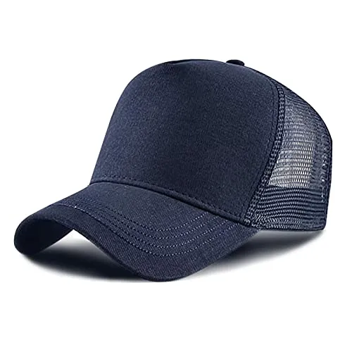 Baynetin Baseballcap Meshcap Kappe 5 Panel Mesh Kappe Breathable Verstellbar Baseballmütze Truckercap für Herren und Damen (Tibetanisches blau)