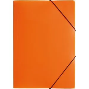 Pagna Eckspanner Trend 21638-09, A3, Kunststoff, orange, 3 Einschlagklappen