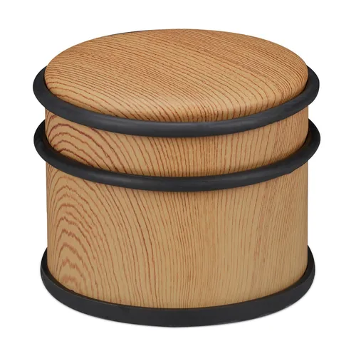 Türstopper Bodenpuffer Türpuffer Fensterstopper rutschfest braun 1,3 kg rund