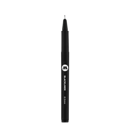 Molotow Blackliner 0,3 mm - Black Fineliner Pigment Schwarz Sketch Zeichnen