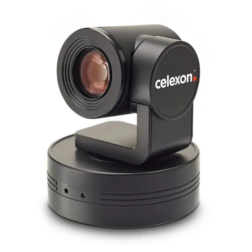 Celexon VK1080 PTZ Videokonferenzkamera - Full HD mit 10x Zoom - Webcam für Videokonferenzen mit 1920x1080p, 30fps und 10-fachem Zoom. Ideal für kleine bis mittelgroße Räume, einfach zu installieren und sofort betriebsbereit.