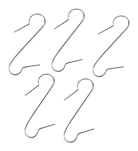 Aufhänger Christbaumkugeln Kugelaufhänger Silber 60 Stück S-Haken