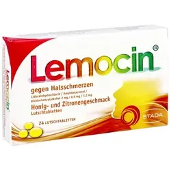 Lemocin Halsschmerzen Lutschtabletten Honig-Zitrone 24 ST von STADA