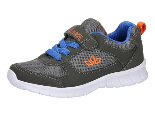 Lico Jungen Unisex Kinder Blaine VS Sneaker, Grau/Blau/Orange, 23 EU