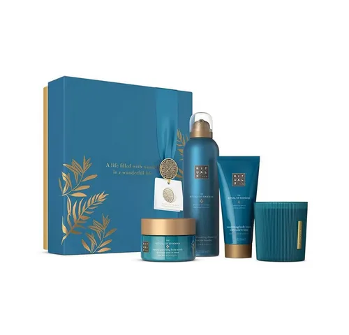 Rituals Pflege-Geschenkset Luxus-Pflegeset Limited Edition 2024 - Gesichtspflege-Set mit 4 hochwertigen Produkten, darunter Duschschaum, Duftkerze und Körpercreme. Ideal als Geschenk oder zum Verwöhnen – für ein luxuriöses Pflegeerlebnis!