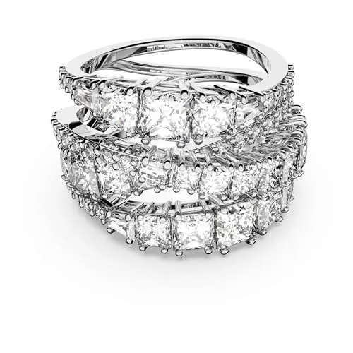 Swarovski Hyperbola Wrap Ring in Weiß, Größe 58 von Swarovski