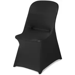 VEVOR Stuhlhussen Stuhlbezug 30 Stk. waschbarer & abnehmbarer Stuhlüberzug aus Polyester-Spandex für Hochzeitsfeiern Esszimmerbankette Restaurant, passend für Stühle (46 x 50 x 86 cm) Schwarz