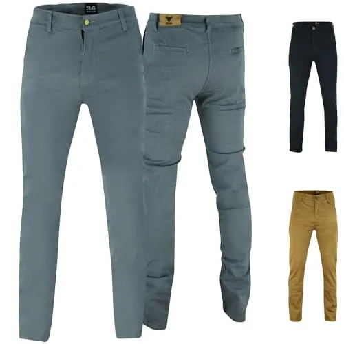 BULLDT Motorradhose Motorradjeans 100% Aramid Motorrad Chino Hose Futter aus kevlarstoff mit Protektoren Grau - 36W / 34L