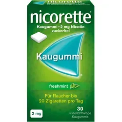 Nicorette Kaugummi freshmint 2 mg Nikotin 30 St