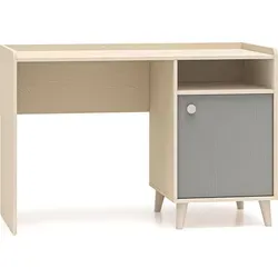 Kinderschreibtisch Mevel 120x58x80cm - Farbe wählbar - Computermöbel mit modernem Design, ideal für das Kinderzimmer. Der Schreibtisch bietet eine Soft-Close Funktion und ist in verschiedenen Farben erhältlich.