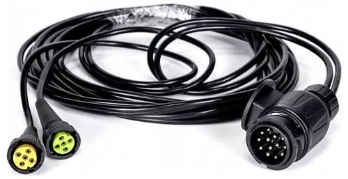 SecoRüt 5,5m Kabelsatz mit 13-poligem Stecker - Zubehör für Autoanhänger – 5,5 m Kabelsatz mit 13-poligem Stecker für sichere Verbindung zwischen Fahrzeug und Anhänger, einfache Montage mit Bajonett-Steckverbindern.