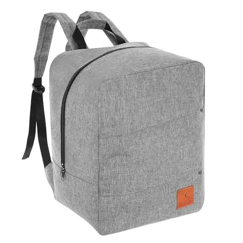 Granori Handgepäck Rucksack 40x30x20 cm - Modischer & leichter Kabinengepäck Rucksack - Reisetasche mit 30 l Volumen, ideal für Wizz Air. Hoher Tragekomfort durch verstellbare Träger und integrierte Trolleyschlaufe. Wasserabweisend und platzsparend faltbar.