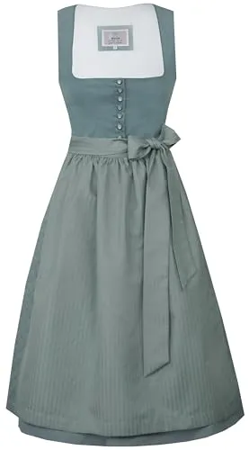 MarJo Dirndl Obing (70 cm) gletscher - 36 - Trachtenblusen, elegantes Dirndl in gletscherblau mit 70 cm Länge, perfekt für festliche Anlässe und traditionelle Feiern.