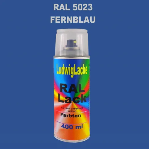 Fernblau Seidenmatt Spraydose  400ml RAL 5023 für Metall Holz Glas