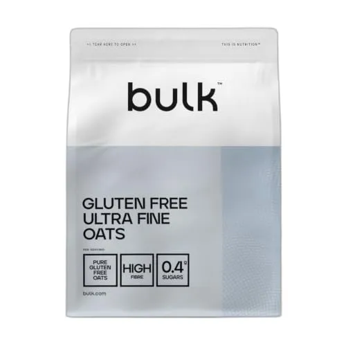 Bulk Gluten Free Ultra Fine Oats 1kg, Verpackung Kann Variieren