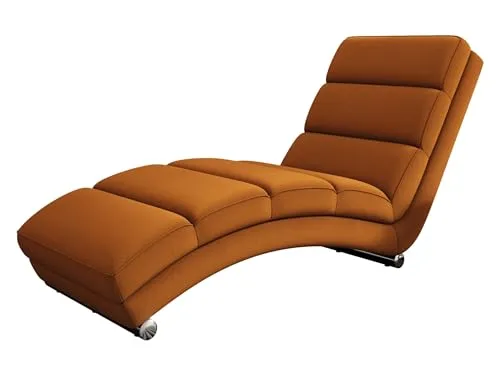 Mirjan24 Relaxliege Holiday - Modernes Polstersessel für Entspannung - Relaxsessel & -liegen mit hochelastischem Schaumstoff für höchsten Sitzkomfort und verchromten Füßen, ideal für entspannte Stunden in jedem Wohnraum.