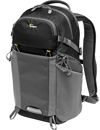 Lowepro Photo Active Outdoor-Fotorucksack LP37260-PWW - Kamerarucksack mit QuickShelf Einteiler, ideal für CSCs und Drohnen, bietet schnellen Zugriff und Platz für 12“ Laptop oder 2L Trinkbeutel, wetterfest und komfortabel.