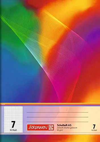 25X BRUNNEN Schulheft A5 Lin 7 16Bl