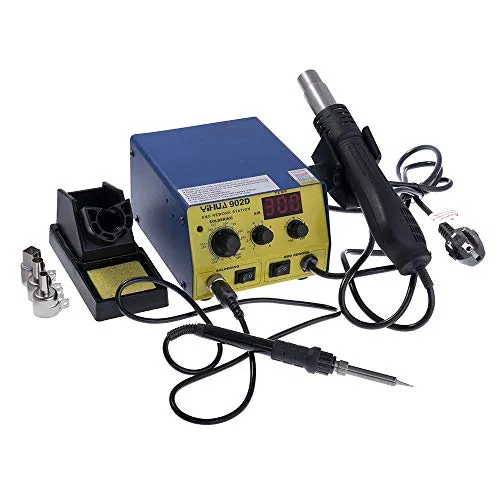 Yihua 902D 2 in 1 Digitale Löt-Heißluftstation PID-Regler 50W/650W 120L/Min SMD Rework Station