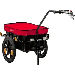 Zelsius Fahrradanhänger mit Abdeckung, Rot