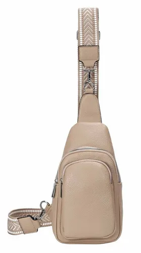 ITALYSHOP24 Schultertasche Unisex Sling-Tasche Bodybag Crossbody Brusttasche, Umhängetasche, Crossover & Rucksack