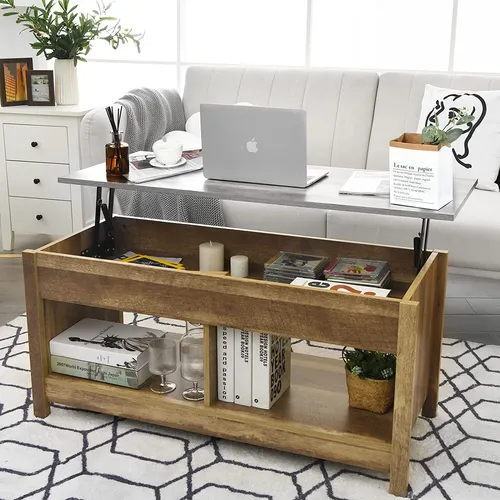 GOPLUS Höhenverstellbarer Couchtisch von Goplus