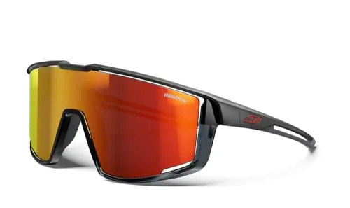 Julbo Unisex Fury Sportbrille, Schwarz/Rot, Einheitsgröße von Julbo