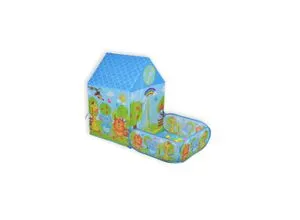 Moni 2 in 1 Kinderspielzelt Zoo 995-5001E - Sport & Freizeit: Vielseitiges Spielzelt mit integriertem Bällebad und 50 bunten Spielbällen, ideal für kreatives Spielen und Rückzugsmöglichkeiten.